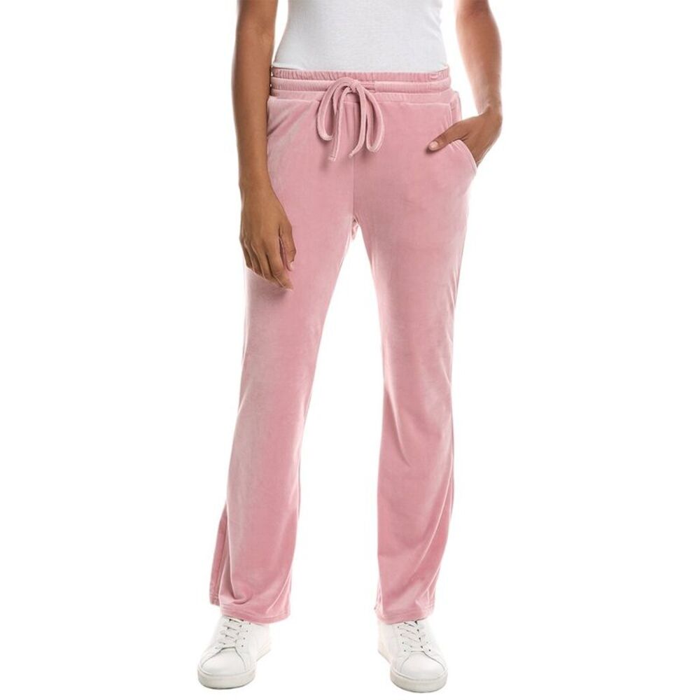 Knit Riot Womens  Classic Velour Pant, Pink